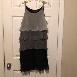 Layered sheer silky party dress